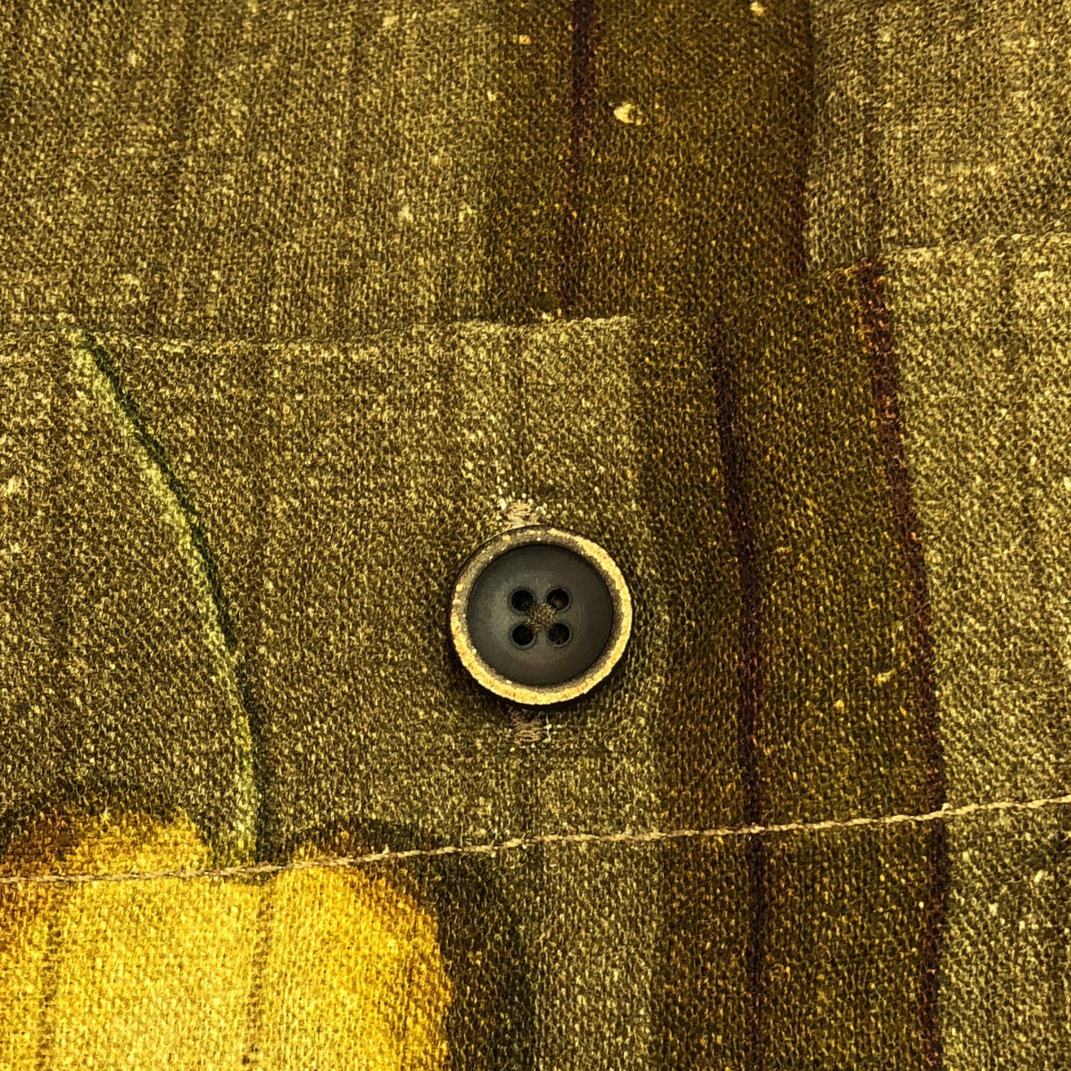 【美品】  UMA WANG / ユマワン | TERRY / 総柄 オープンカラー シャツ ジャケット | M | ブラウン | メンズ