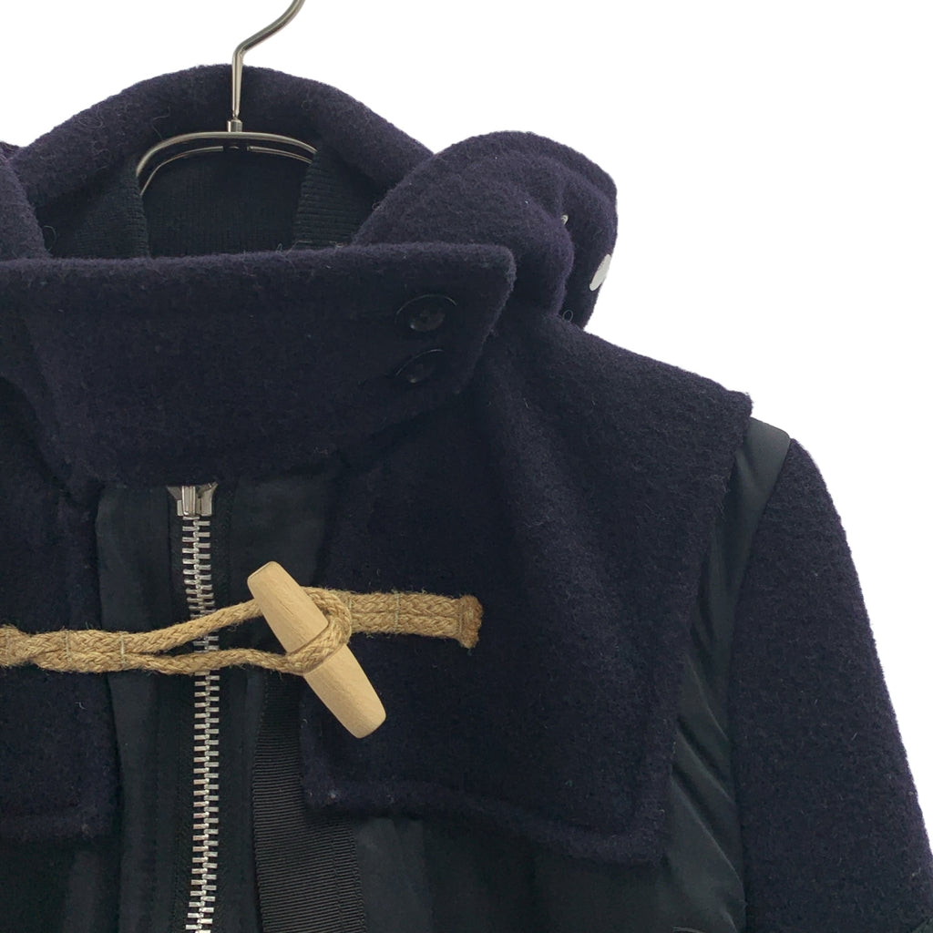 sacai / サカイ | ×Gloverall / ウール ナイロン ドッキング ボンバージャケット | 1 | レディース