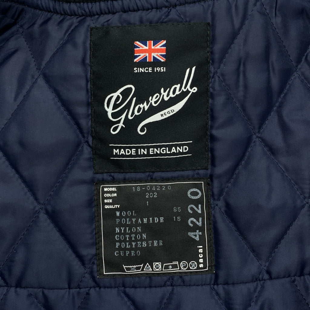 sacai / サカイ | ×Gloverall / ウール ナイロン ドッキング ボンバージャケット | 1 | レディース