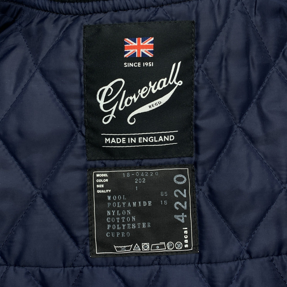 sacai / サカイ | ×Gloverall / ウール ナイロン ドッキング ボンバージャケット | 1 | レディース