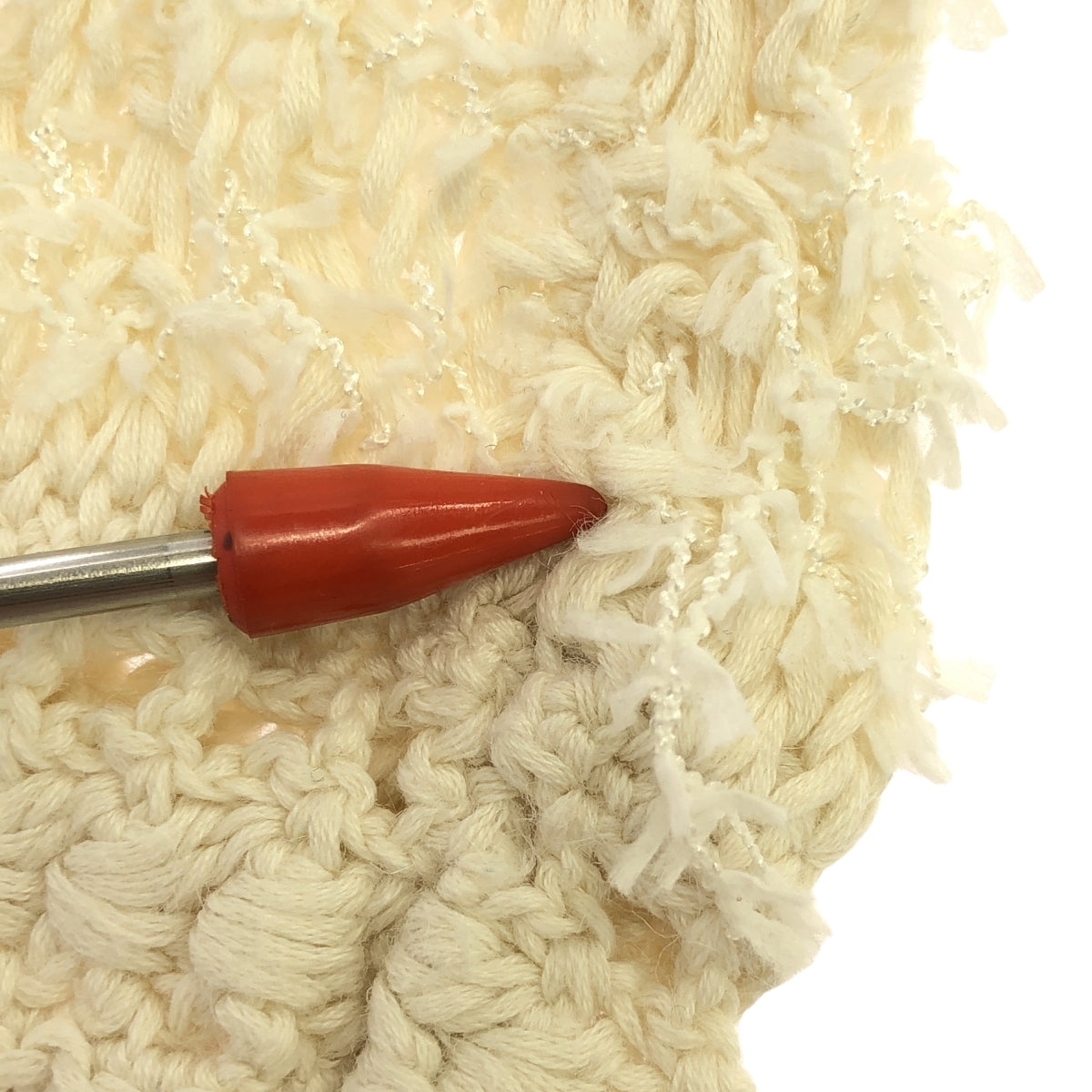 JOURNAL STANDARD / ジャーナルスタンダード | リネン コットン 編み ショート ニット | F | アイボリー | レディース