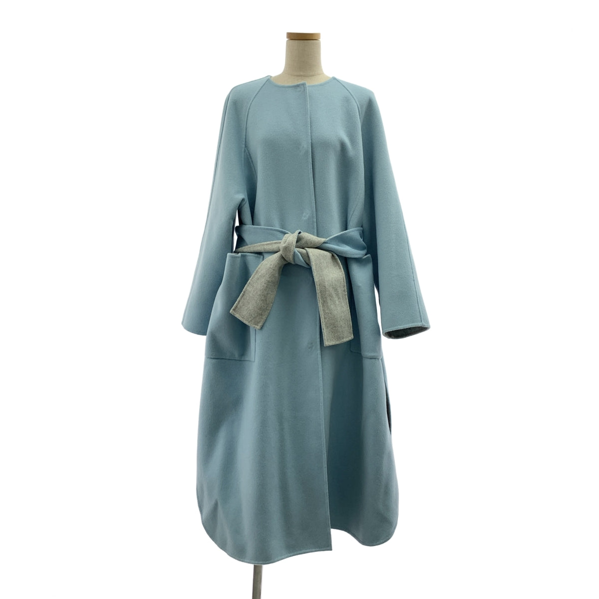 ADORE / アドーア | 2020AW | 2TONE / リバーシブル ウール ベルテッド コート | 36 |