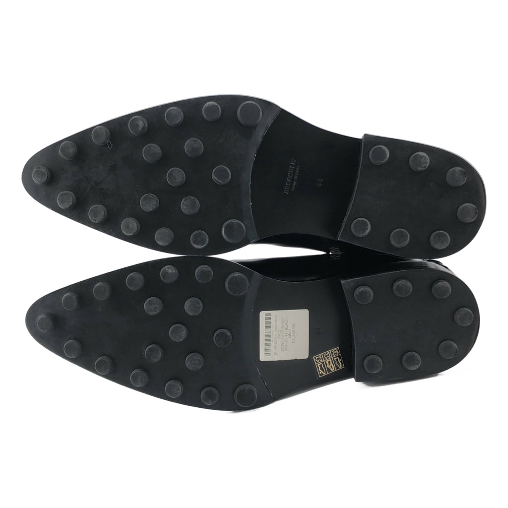 JIL SANDER / ジルサンダー | ankle boot / レザー プレートロゴ サイドジップ ショートブーツ | 44 | メンズ