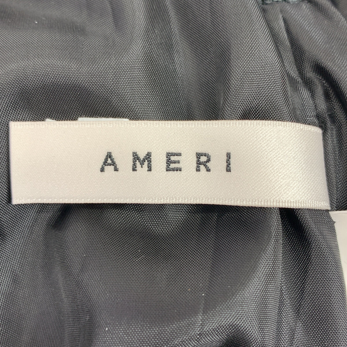 AMERI / 아메리 | VERTICAL GATHER SUSPENDER SKIRT 개더 롱 스커트 | M | 여성
