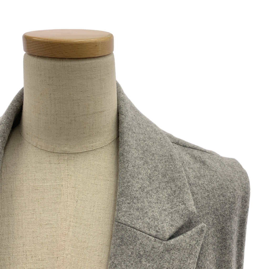 SACRA | 淺色麥爾登呢訂製領長款馬甲背心 | 尺寸 38 |