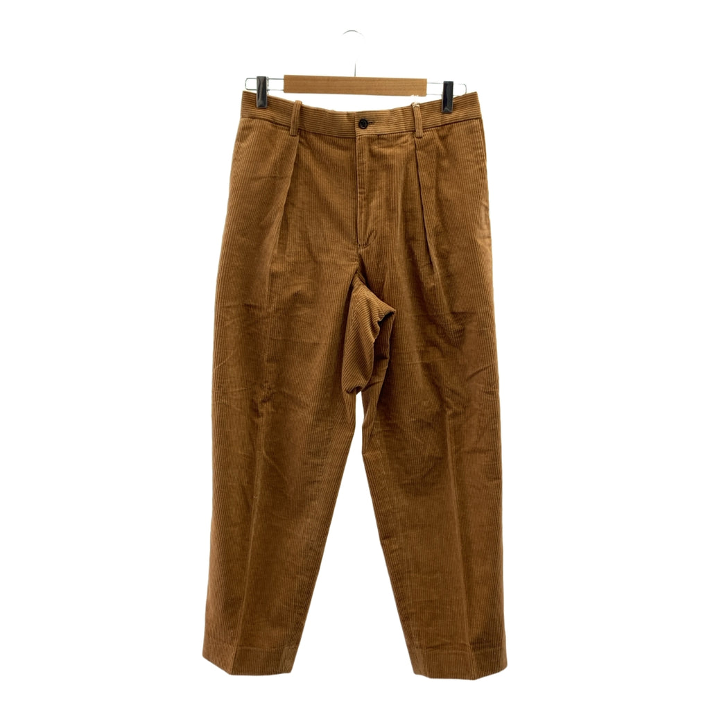 MARKAWARE / マーカウェア | 2020AW | PLEAT FRONT PEGTOP ORGANIC COTTON CORDUROY 1タック コーデュロイパンツ | 4 | NATURAL BROWN / ナチュラルブラウン | メンズ