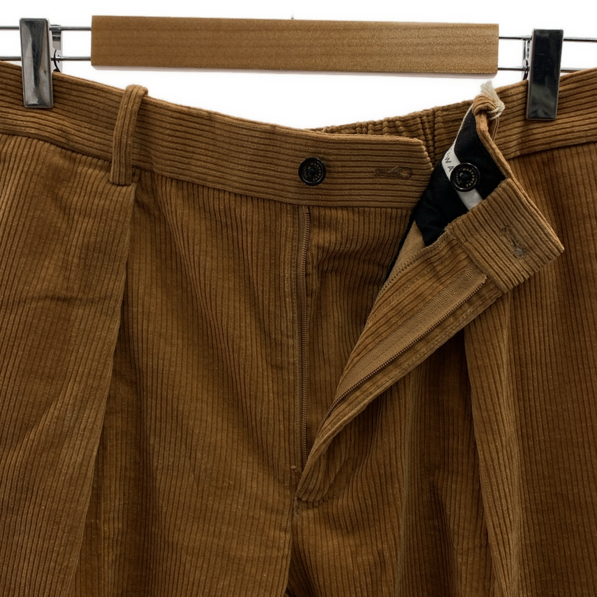 MARKAWARE / マーカウェア | 2020AW | PLEAT FRONT PEGTOP ORGANIC COTTON CORDUROY 1タック コーデュロイパンツ | 4 | NATURAL BROWN / ナチュラルブラウン | メンズ