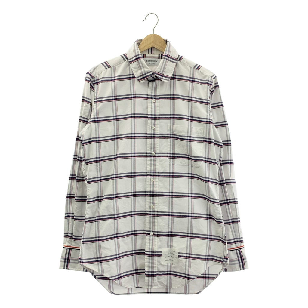 THOM BROWNE | 圓領格紋襯衫 | 2 碼 | 男款