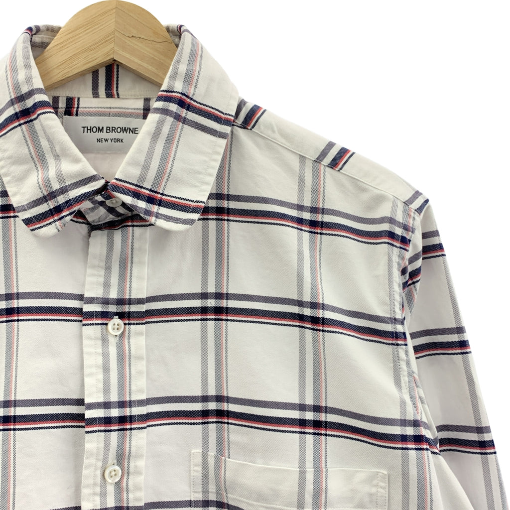 THOM BROWNE | 圓領格紋襯衫 | 2 碼 | 男款