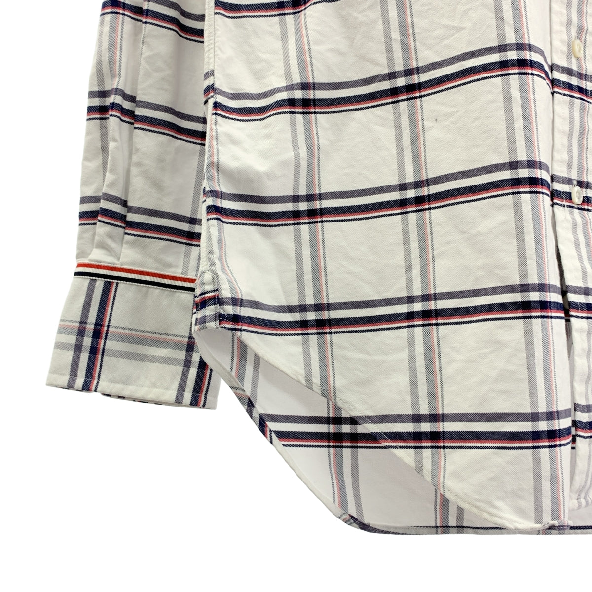 THOM BROWNE | 圓領格紋襯衫 | 2 碼 | 男款