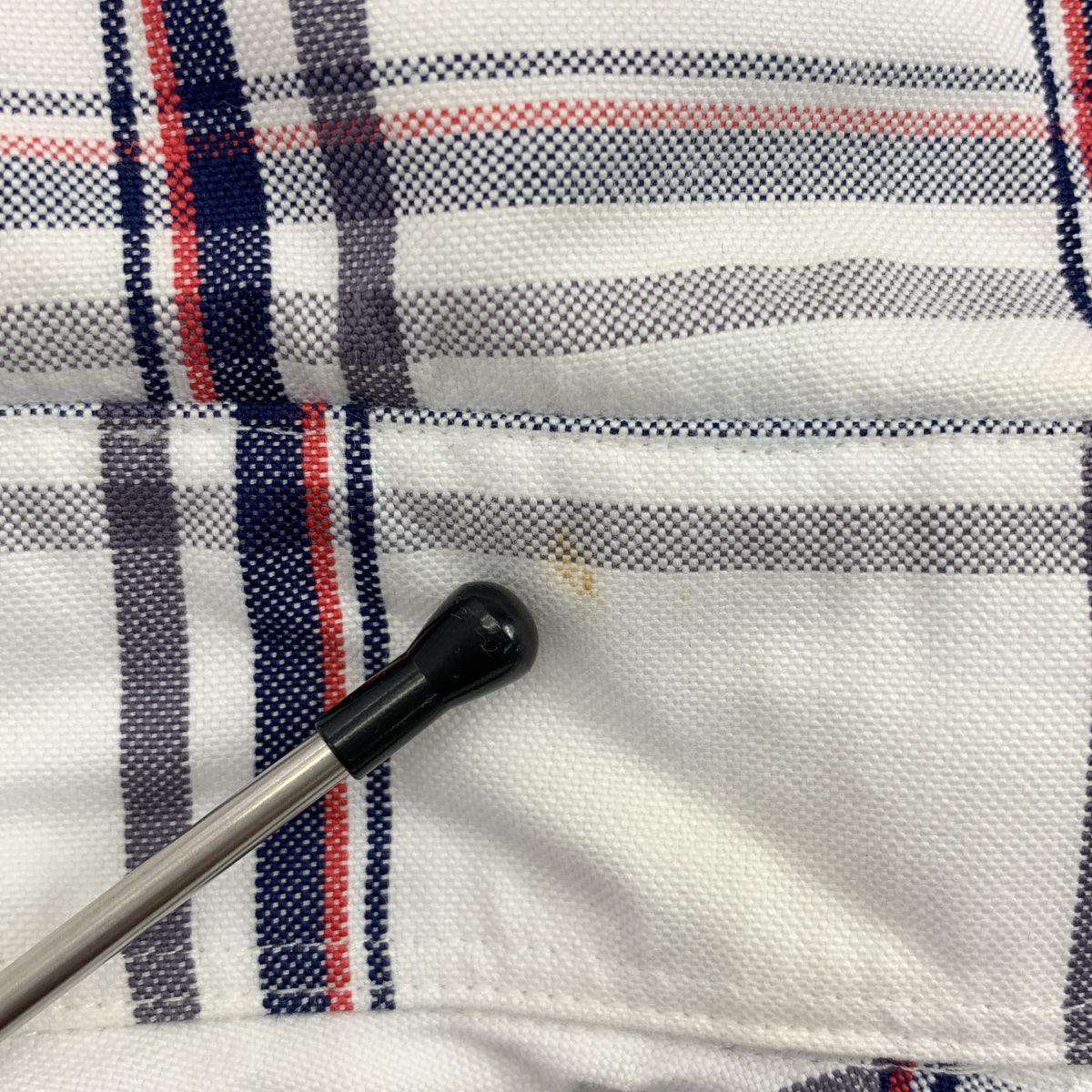 THOM BROWNE | 圓領格紋襯衫 | 2 碼 | 男款