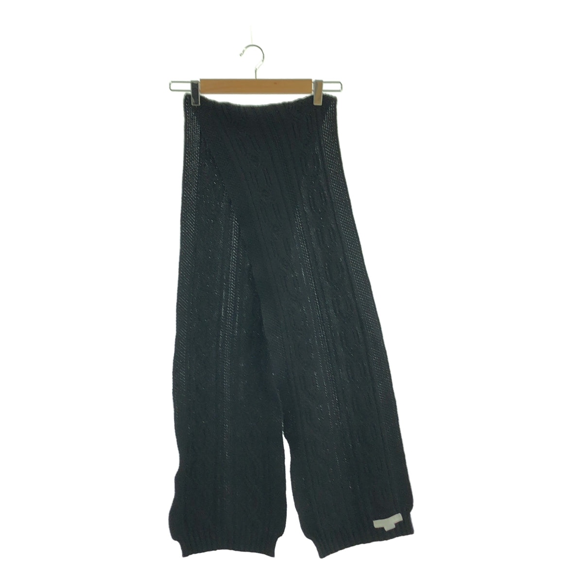 JOHNSTONS OF ELGIN / ジョンストンズオブエルガン | cashmere 100％ / カシミヤ ケーブル ニット ストール マフラー |