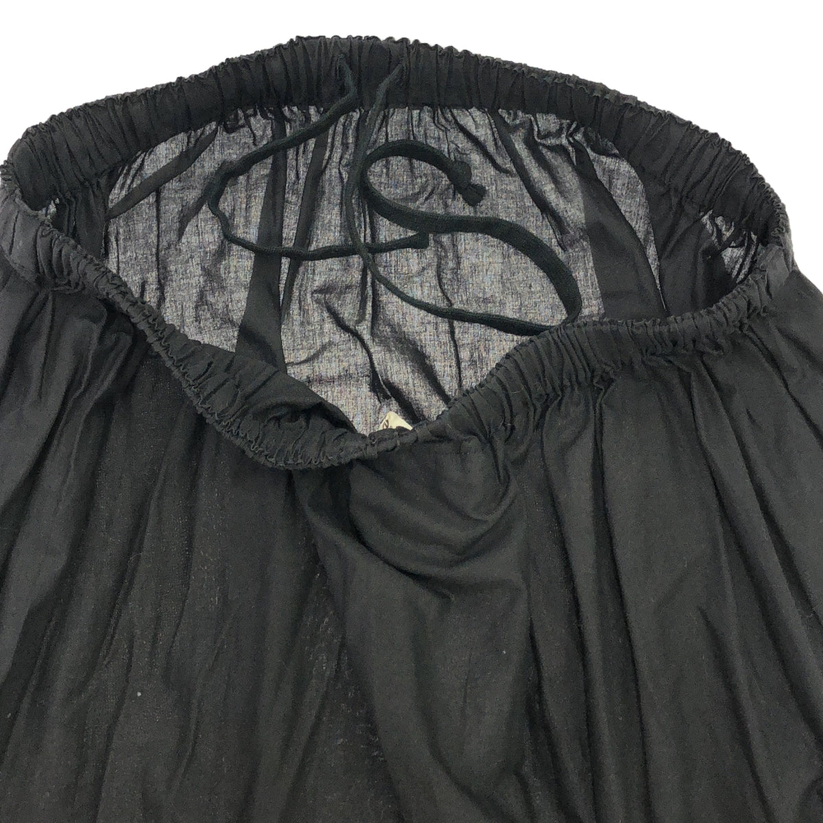 COMME des GARCONS | Drawstring gathered voluminous skirt |