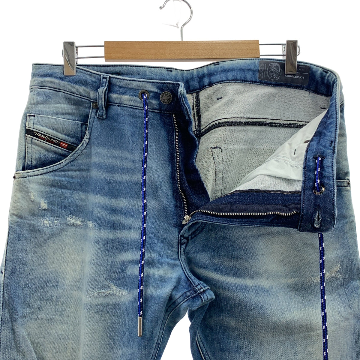 DIESEL / ディーゼル | KROOLEY-X-T ダメージ加工 ジョグジーンズ デニムパンツ | 32 | メンズ