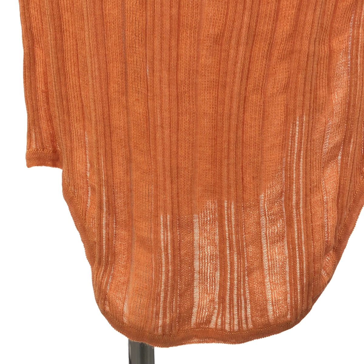 TAN | 2020SS | Front-open ribbed knit dress | F | Orange | Women's