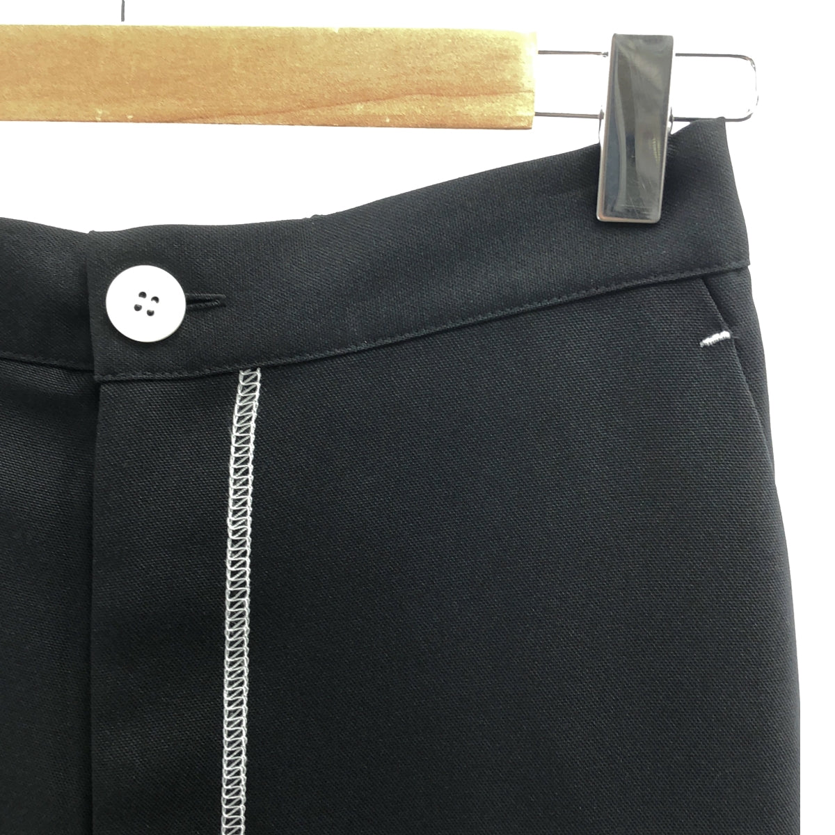【美品】  soduk / スドーク | 2023SS | double hem trousers  ダブル ヘム トラウザーズ パンツ | M | ブラック | レディース