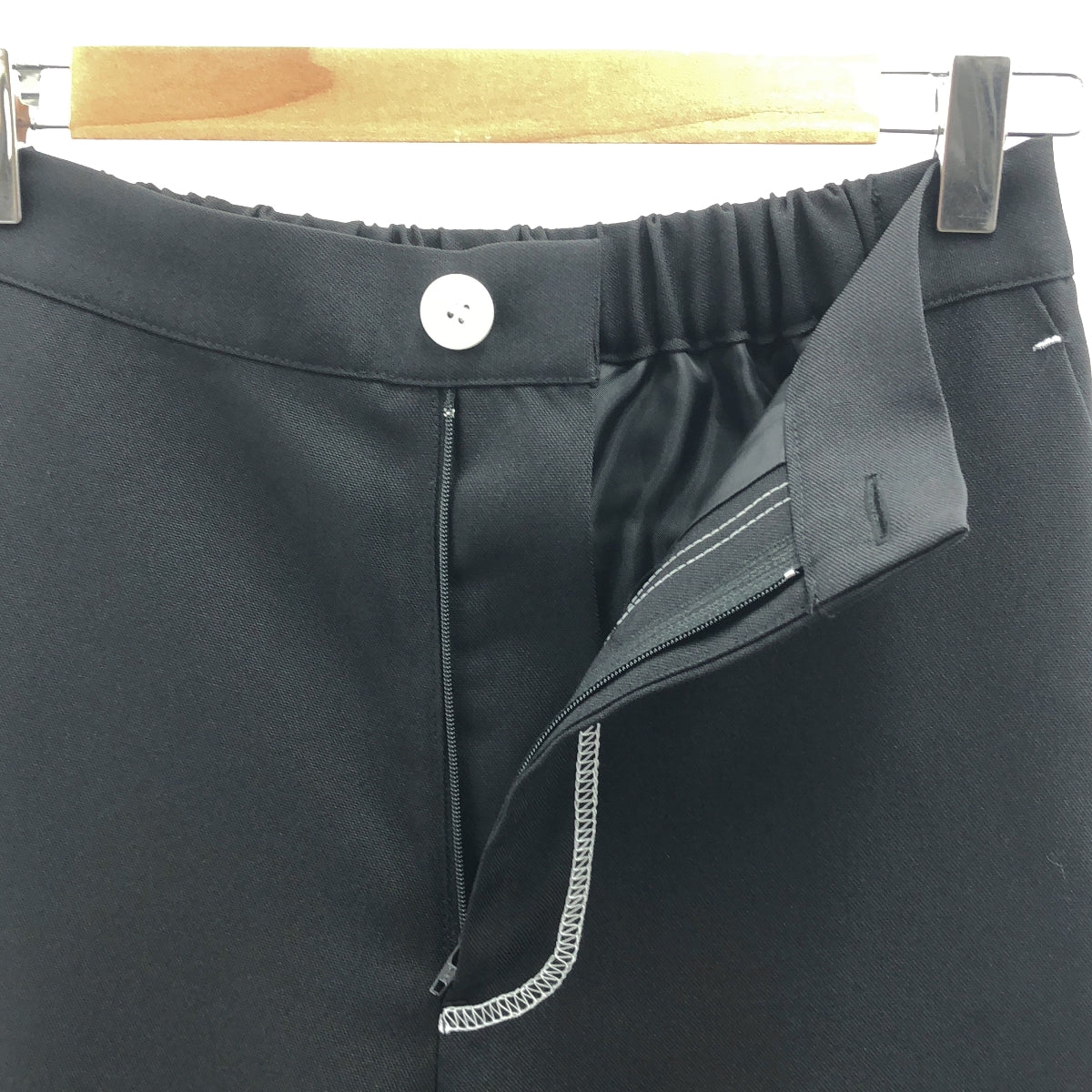 【美品】  soduk / スドーク | 2023SS | double hem trousers  ダブル ヘム トラウザーズ パンツ | M | ブラック | レディース