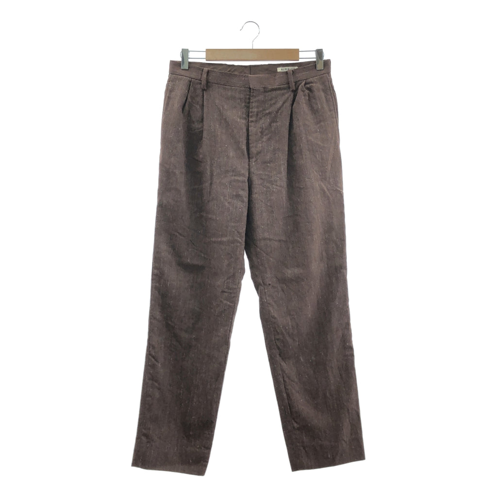 AURALEE / 오라리 | 2020AW | WOOL LINEN TWILL SLACKS 울 린넨 능직 슬랙스 | 3 | 남성