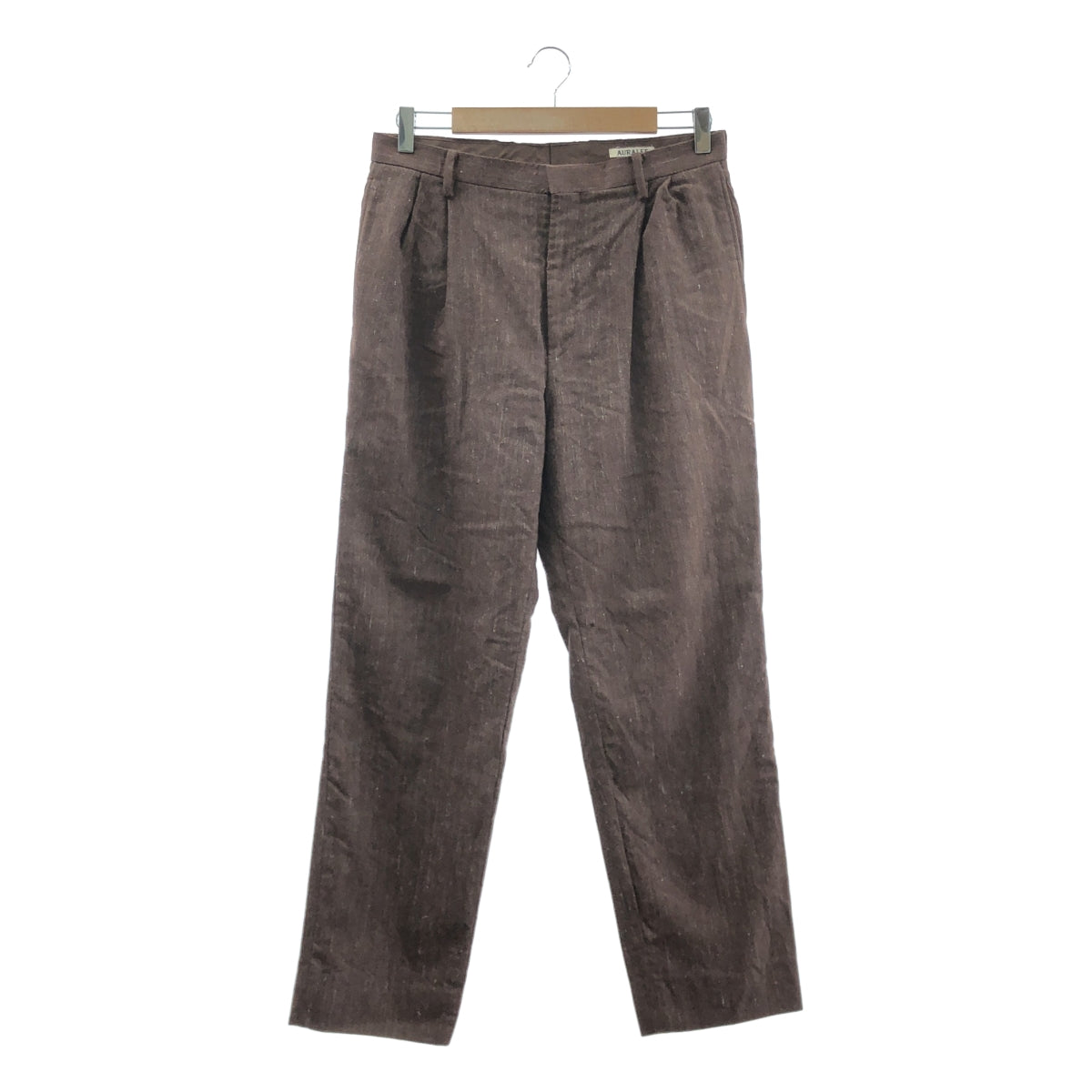 AURALEE / 오라리 | 2020AW | WOOL LINEN TWILL SLACKS 울 린넨 능직 슬랙스 | 3 | 남성