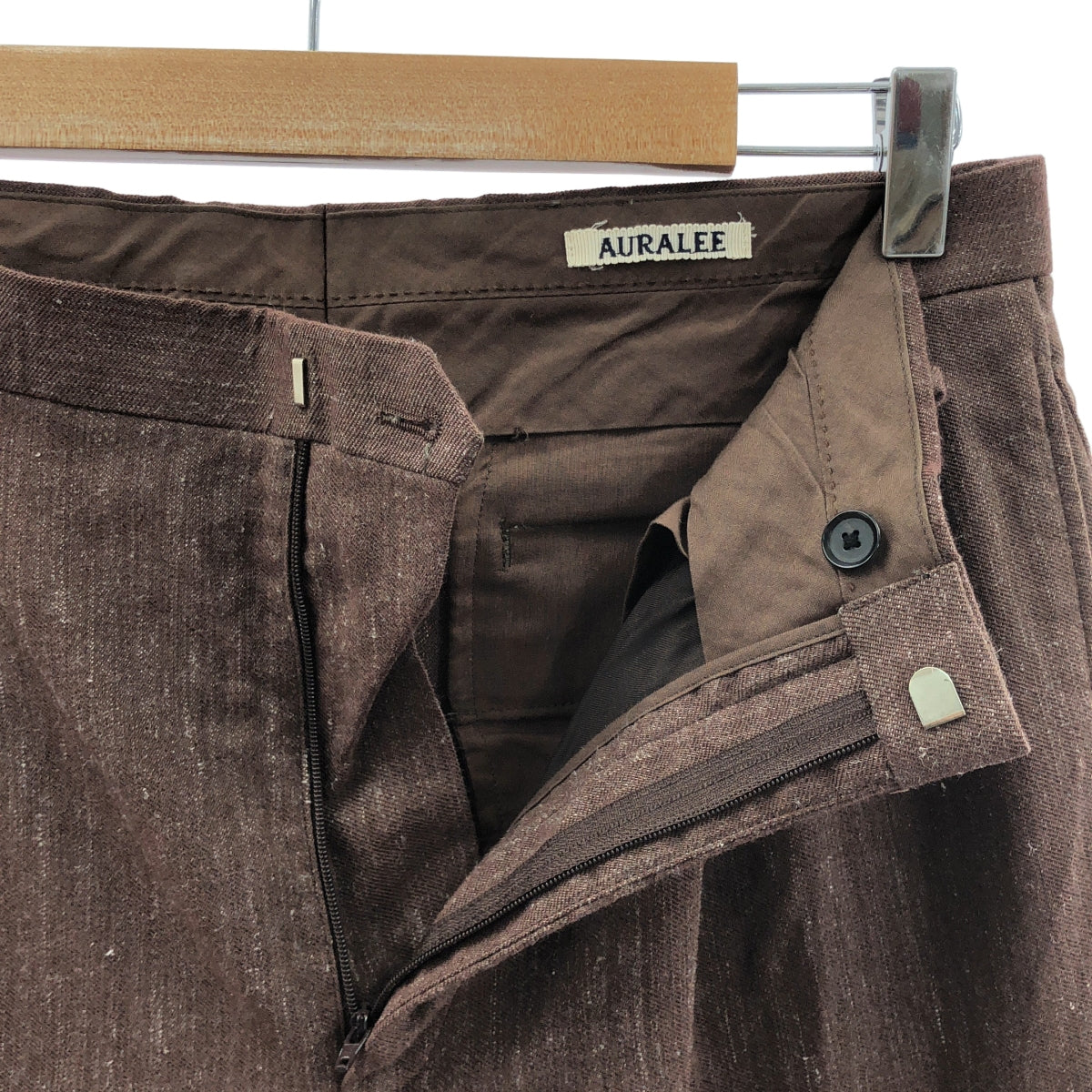 AURALEE / 오라리 | 2020AW | WOOL LINEN TWILL SLACKS 울 린넨 능직 슬랙스 | 3 | 남성