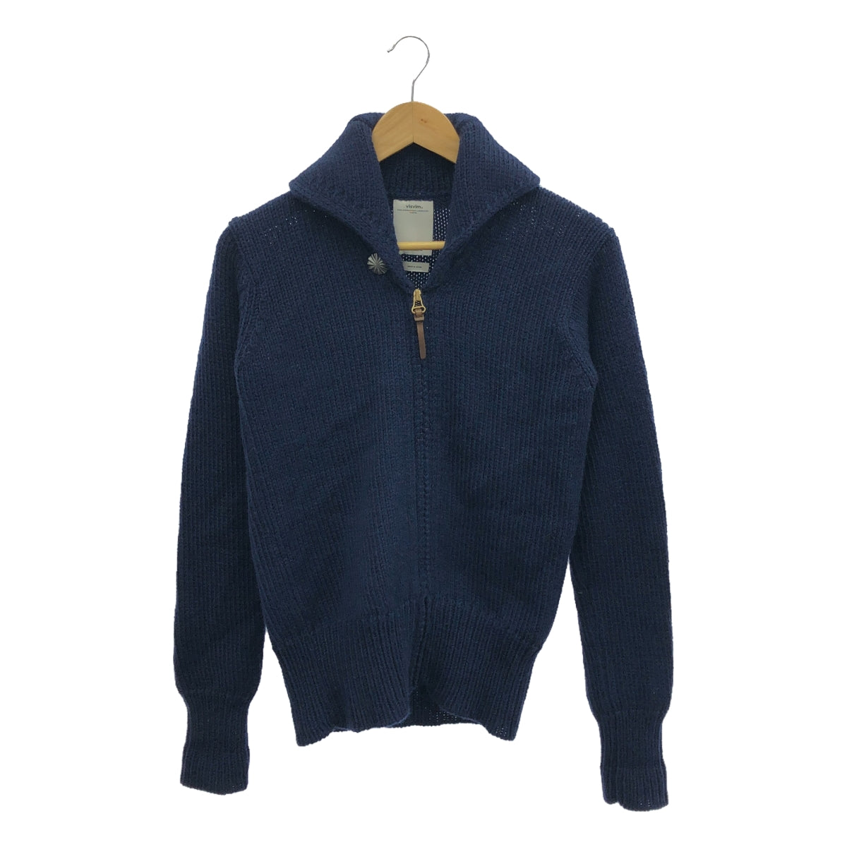 visvim / 비즈빔 | STURGIS SWEATER FZ / 콘초 지퍼 숄 ​​컬러 니트 카디건 | 1 | 남성