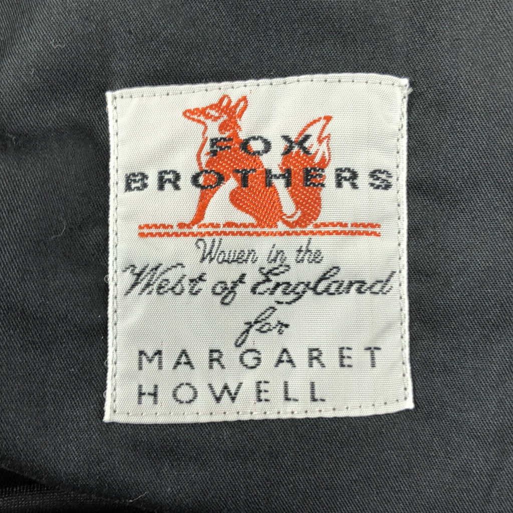 MARGARET HOWELL / マーガレットハウエル | × FOX BROTHERS フォックスブラザーズ ウール 2タック スラックス | S | ブラック | メンズ