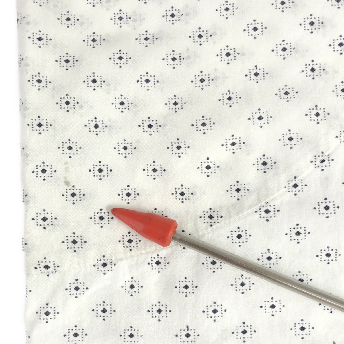 ARTS&SCIENCE / アーツアンドサイエンス | コットン 総柄 プルオーバーワンピース | 1 | ホワイト/ネイビー | レディース