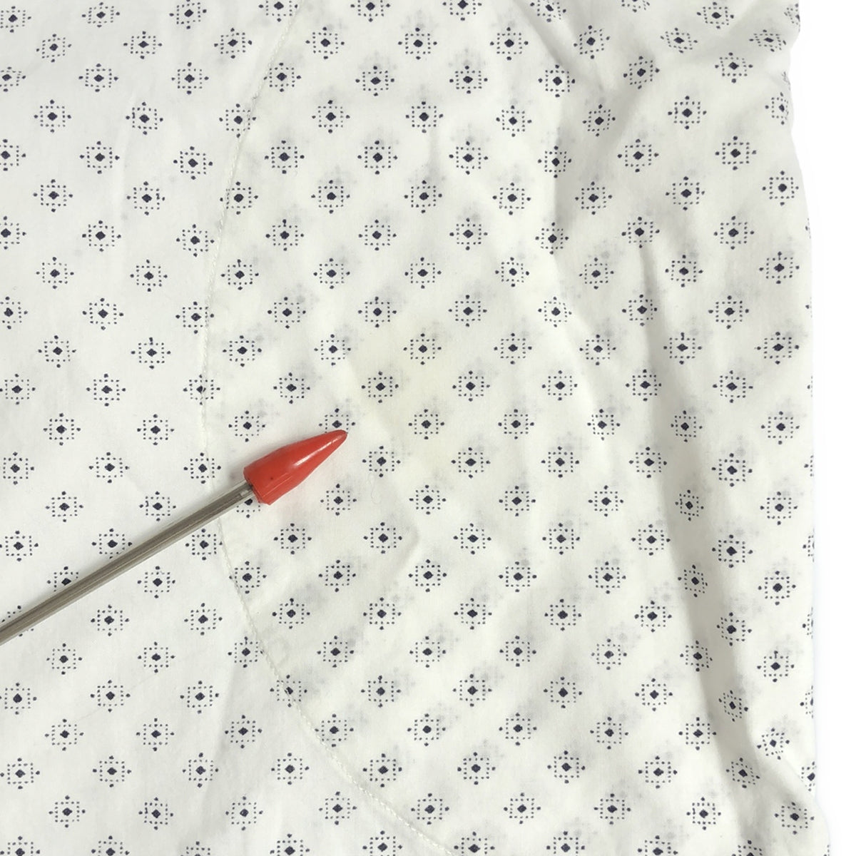 ARTS&SCIENCE / アーツアンドサイエンス | コットン 総柄 プルオーバーワンピース | 1 | ホワイト/ネイビー | レディース