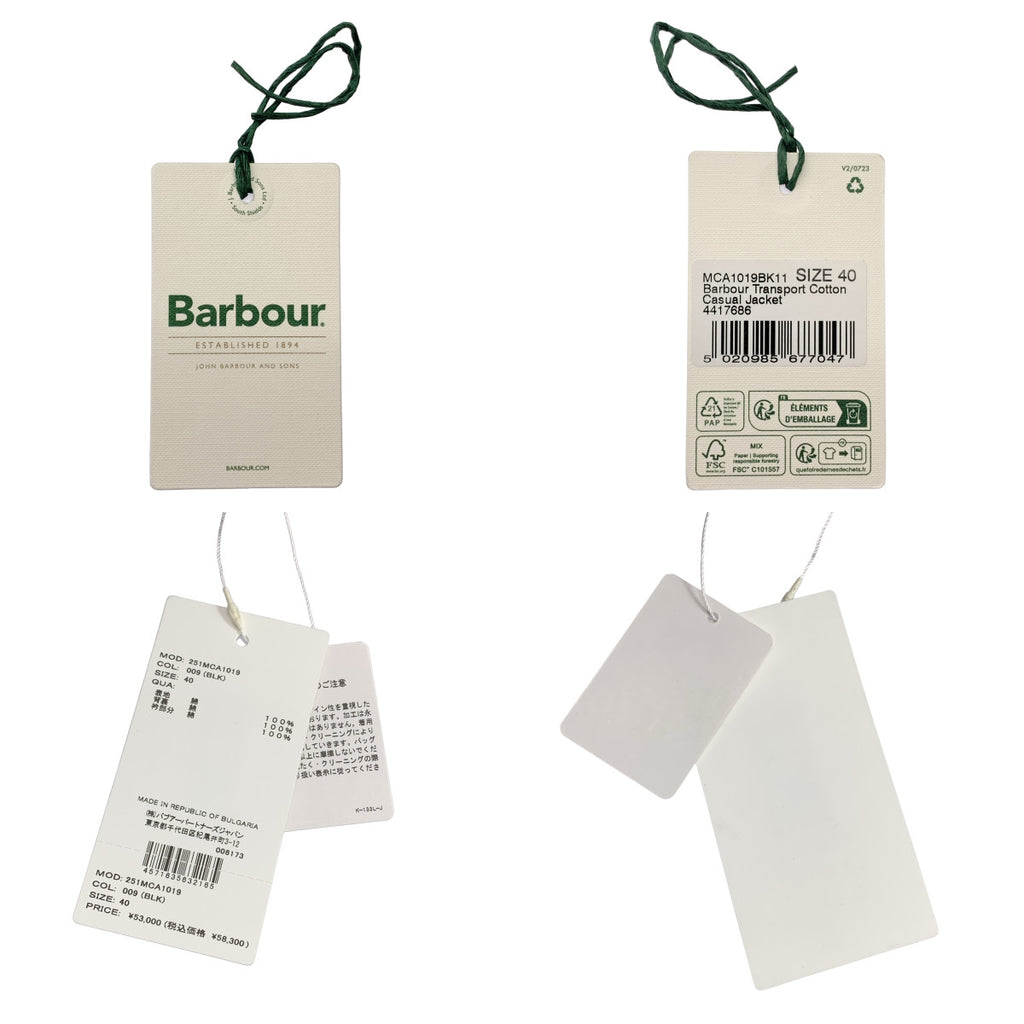 Barbour / 바부아 | 2025SS | TRANSPORT COTTON CASUAL JACKET | 40 | 남성