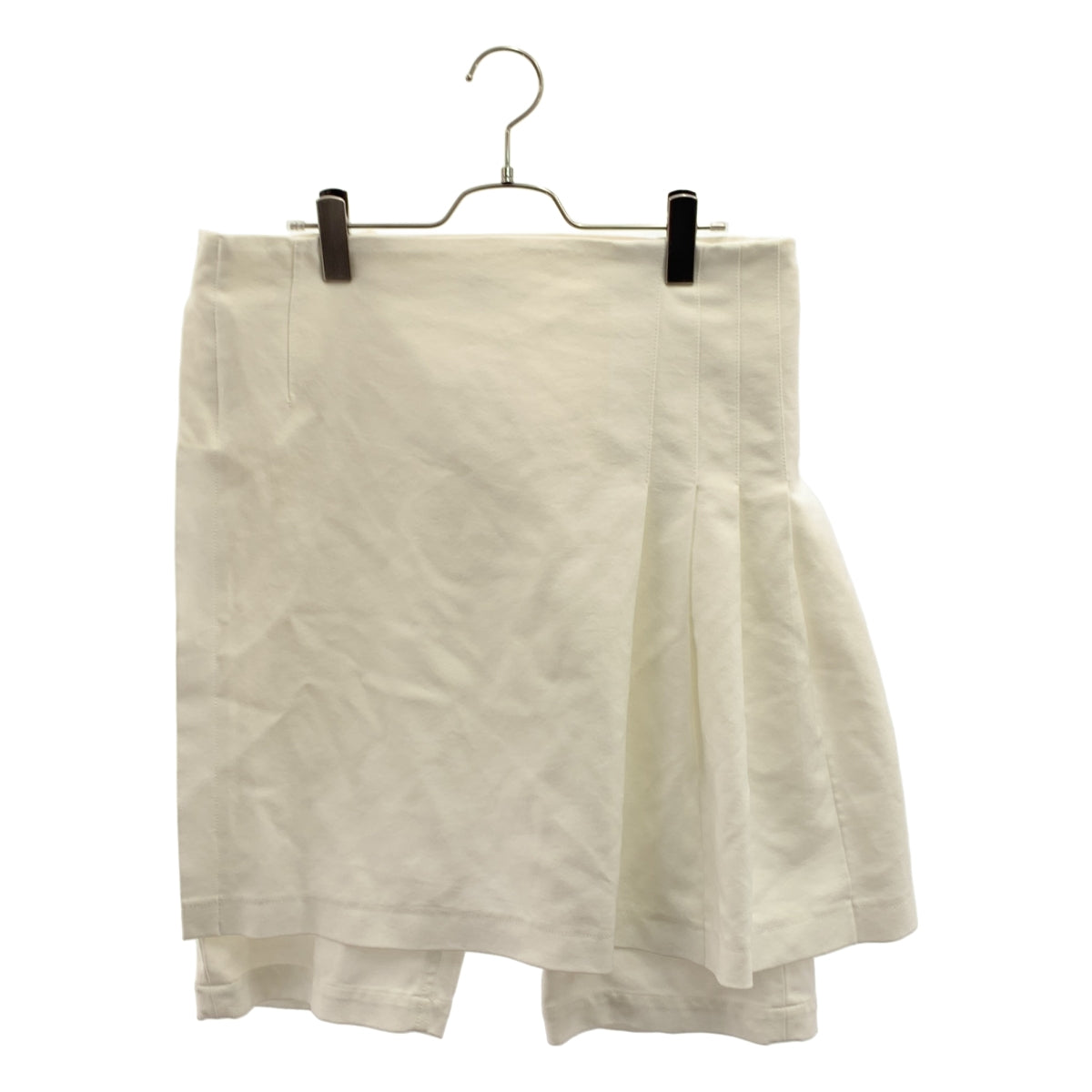 BLACK COMME des GARCONS / ブラックコムデギャルソン | 2013SS | ポリエステル 製品加工 アシンメトリー アジャスター ラップ ショートパンツ ショーツ | L | ホワイト | メンズ
