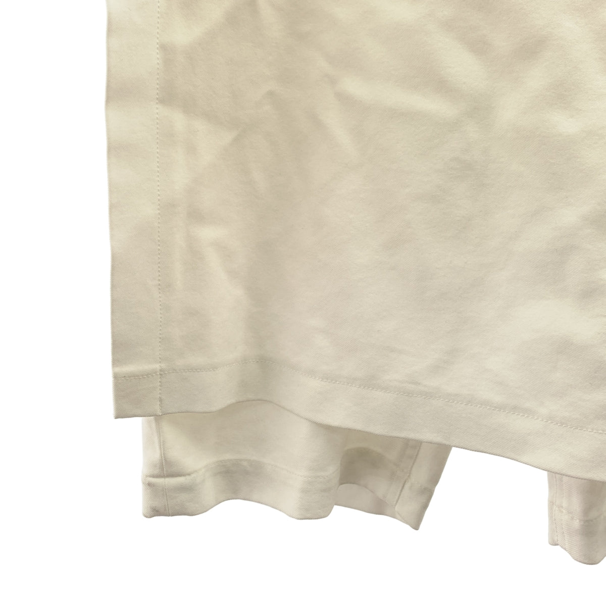 BLACK COMME des GARCONS / ブラックコムデギャルソン | 2013SS | ポリエステル 製品加工 アシンメトリー アジャスター ラップ ショートパンツ ショーツ | L | ホワイト | メンズ