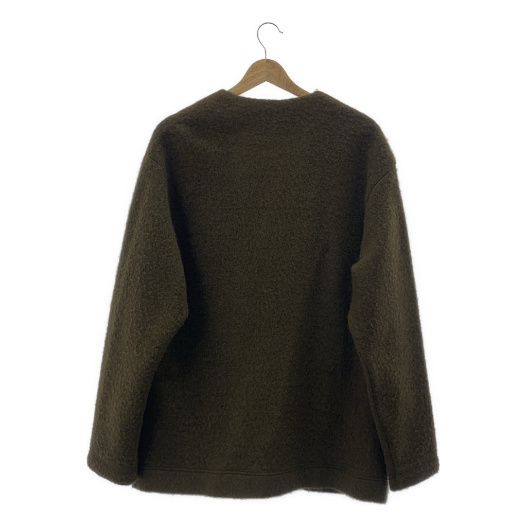 nest robe CONFECT / ネストローブコンフェクト | ウール コットン オーバー カーディガン | 4 | カーキ | メンズ