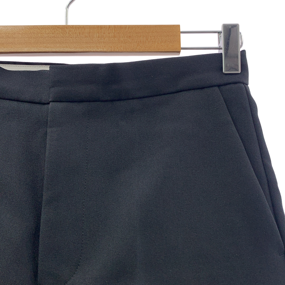 【美品】  ADAM ET ROPÉ / アダムエロペ | ロールアップヘムハーフ ショートパンツ ワイドショーツ | 36 | ブラック | レディース