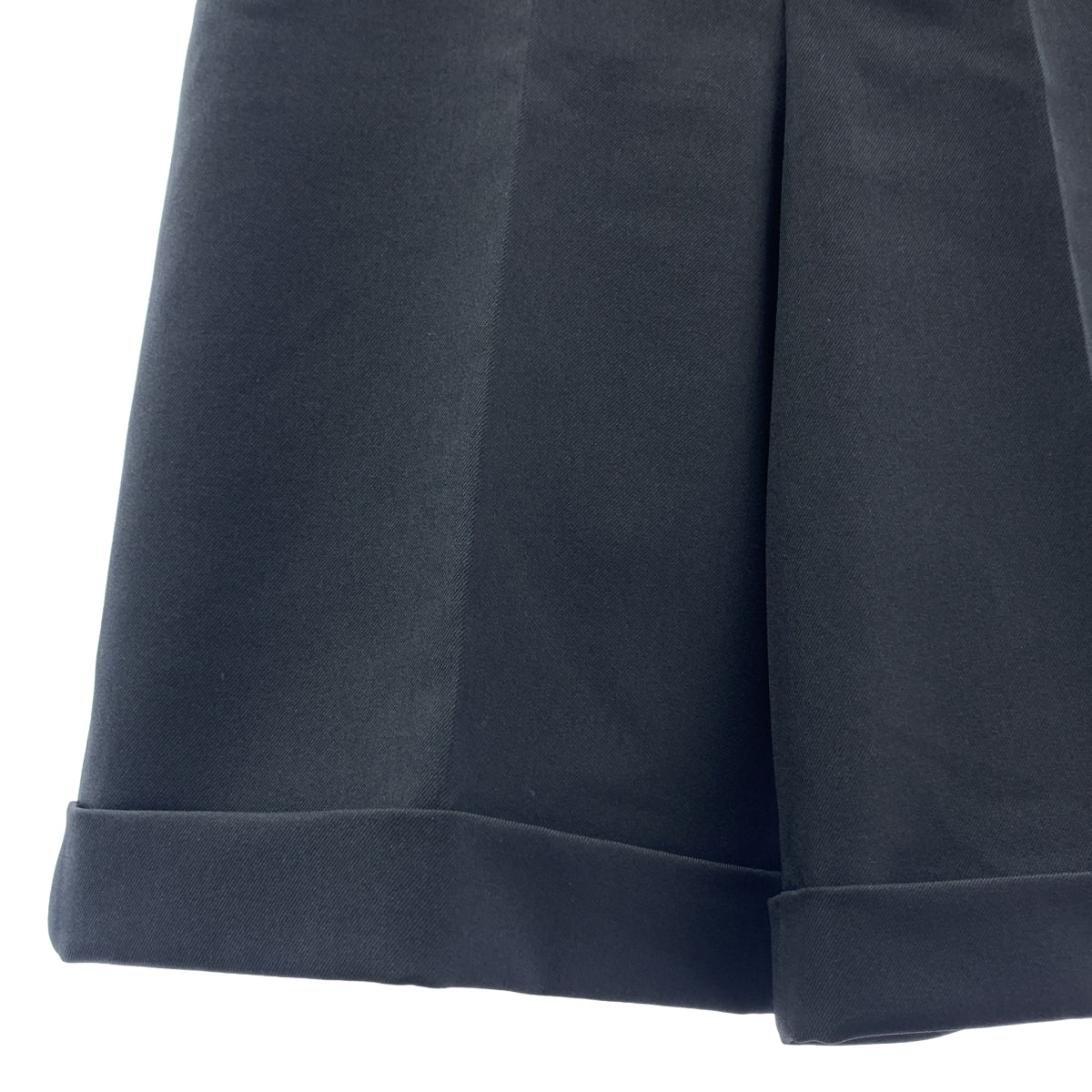 【美品】  ADAM ET ROPÉ / アダムエロペ | ロールアップヘムハーフ ショートパンツ ワイドショーツ | 36 | ブラック | レディース