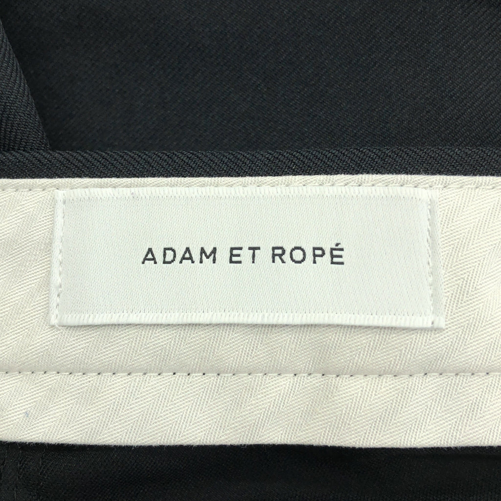 【美品】  ADAM ET ROPÉ / アダムエロペ | ロールアップヘムハーフ ショートパンツ ワイドショーツ | 36 | ブラック | レディース