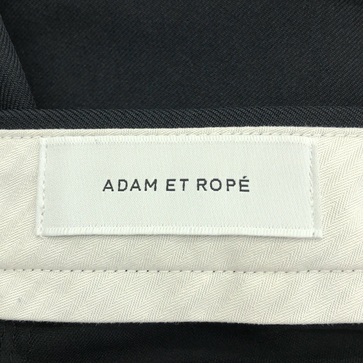 【美品】  ADAM ET ROPÉ / アダムエロペ | ロールアップヘムハーフ ショートパンツ ワイドショーツ | 36 | ブラック | レディース
