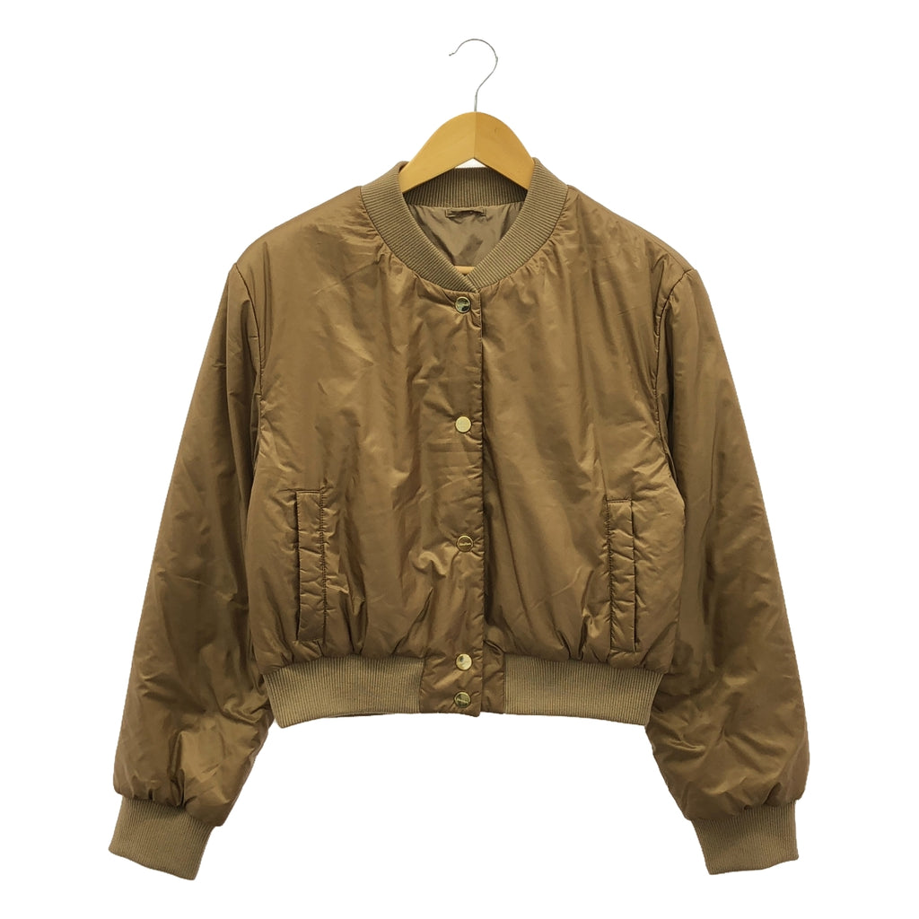 Max Mara / マックスマーラ | CAMELUXE / リブ ブルゾン ジャケット | 42 | ブラウン | レディース