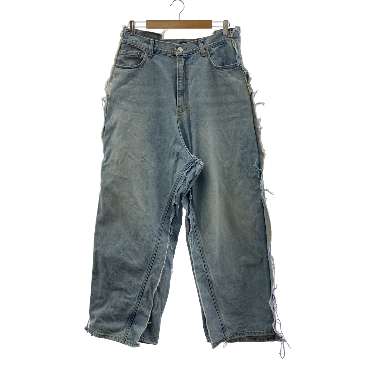 PROJECT G/R / 프로젝트 지아르 | UPCYCLING DENIM PANTS / 재구축 인사이드 아웃 와이드 데님 팬츠 | 2 | 맨즈