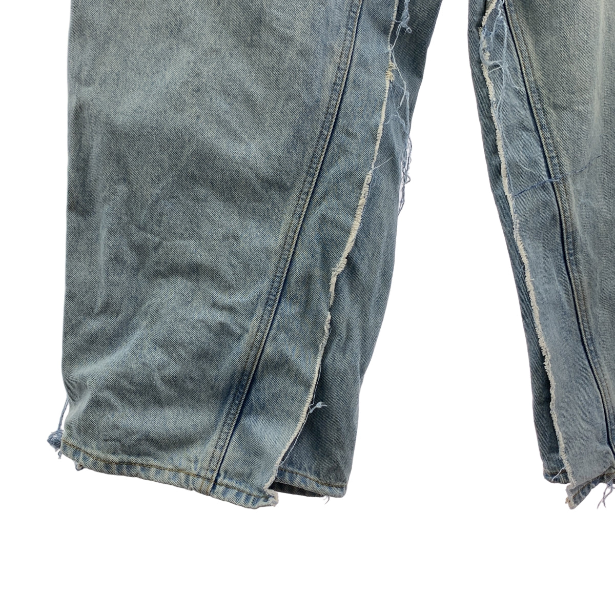 PROJECT G/R / 프로젝트 지아르 | UPCYCLING DENIM PANTS / 재구축 인사이드 아웃 와이드 데님 팬츠 | 2 | 맨즈