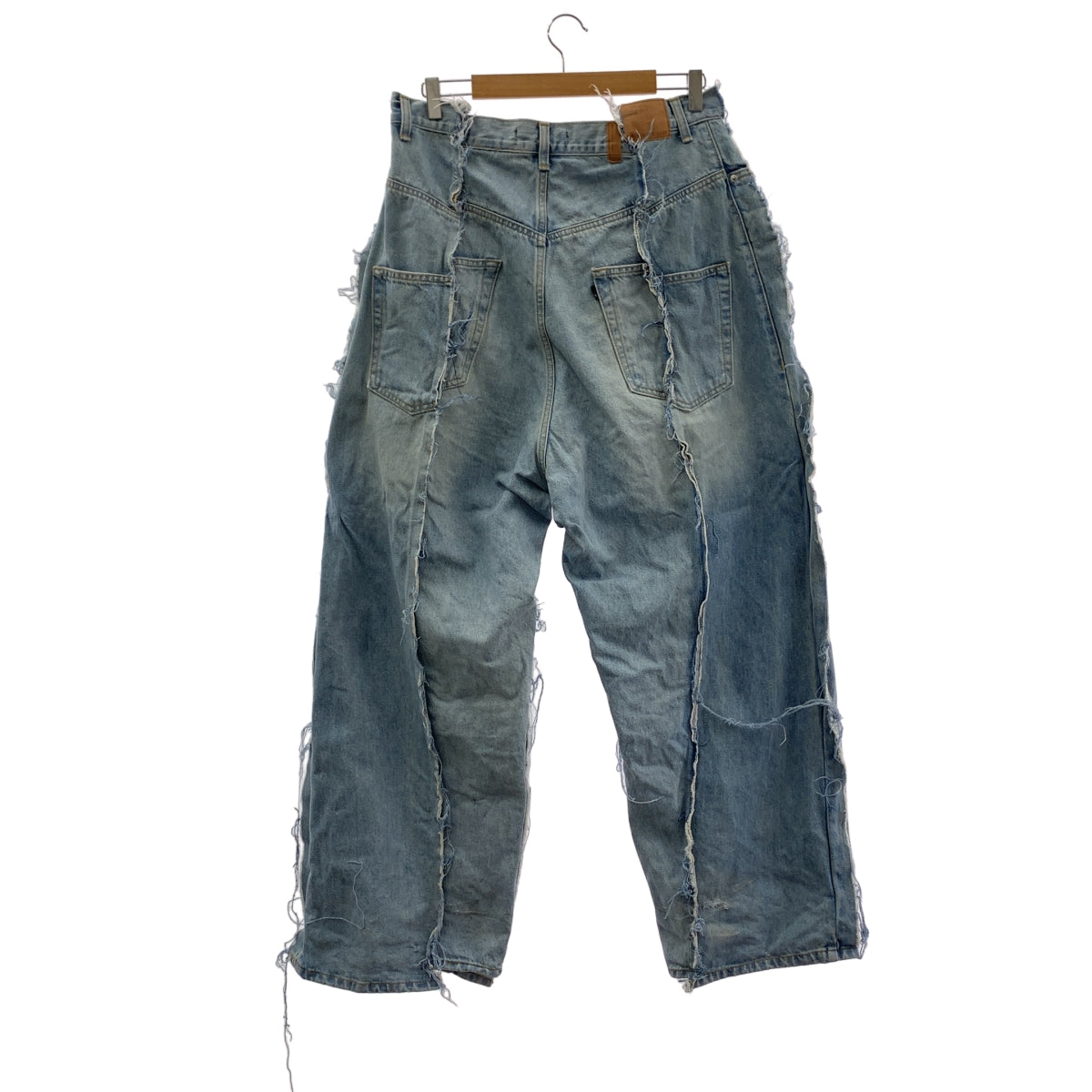 PROJECT G/R / 프로젝트 지아르 | UPCYCLING DENIM PANTS / 재구축 인사이드 아웃 와이드 데님 팬츠 | 2 | 맨즈