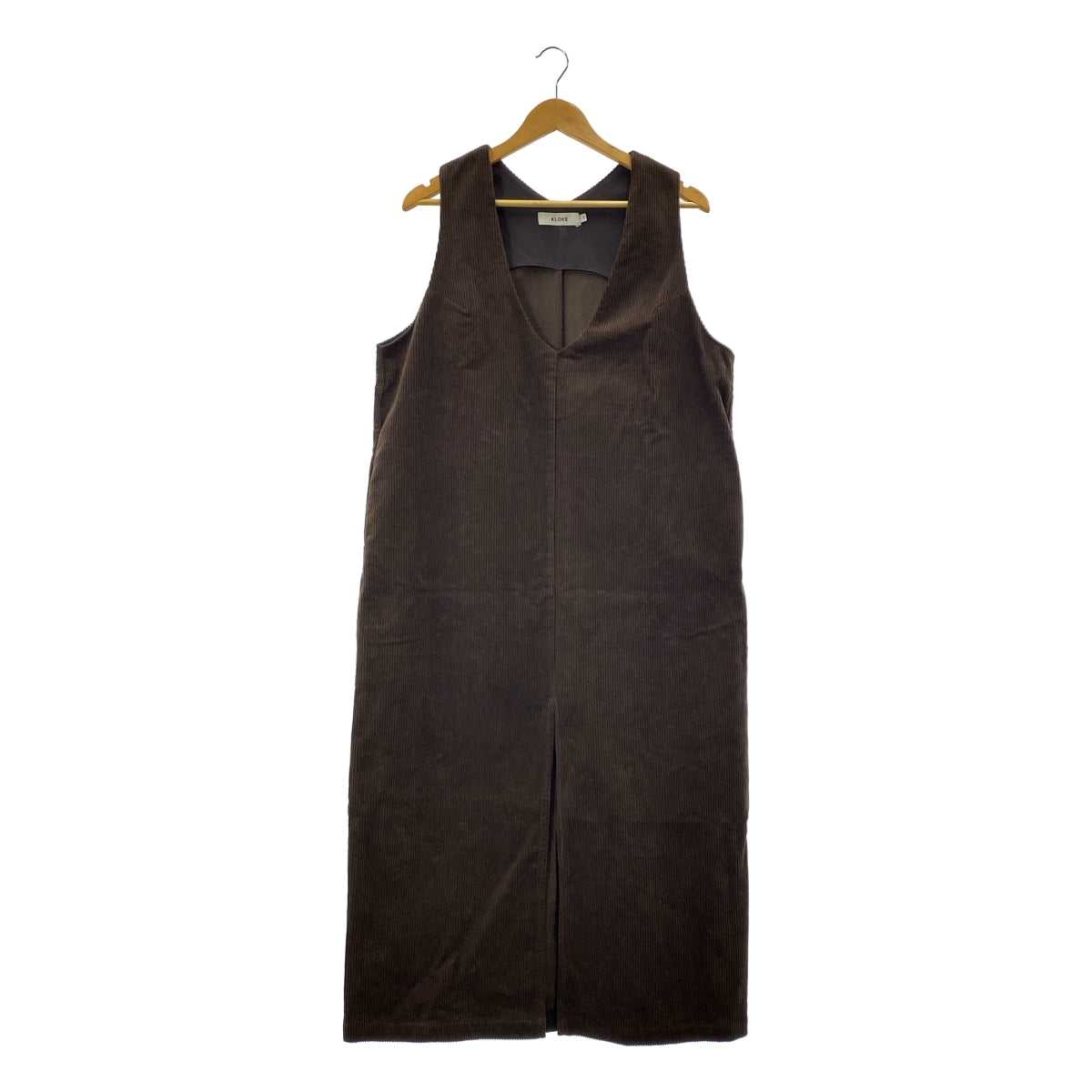 KLOKE | 燈芯絨 V 領套頭洋裝 | XS | 女款