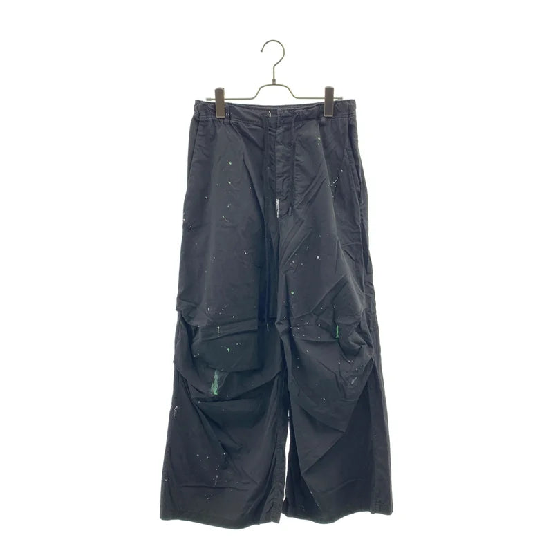MM6 Maison Margiela / エムエムシックスメゾンマルジェラ | 2025SS | PAINTER TROUSERS / コットン ペイント加工 ワイド イージーパンツ | 36 | レディース
