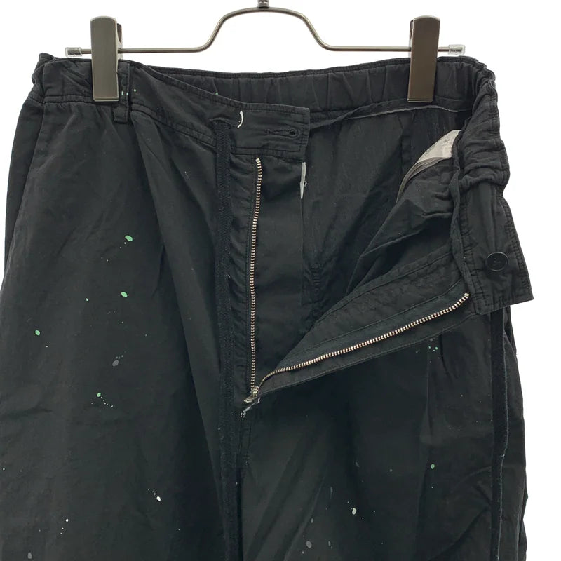 MM6 Maison Margiela / エムエムシックスメゾンマルジェラ | 2025SS | PAINTER TROUSERS / コットン ペイント加工 ワイド イージーパンツ | 36 | レディース