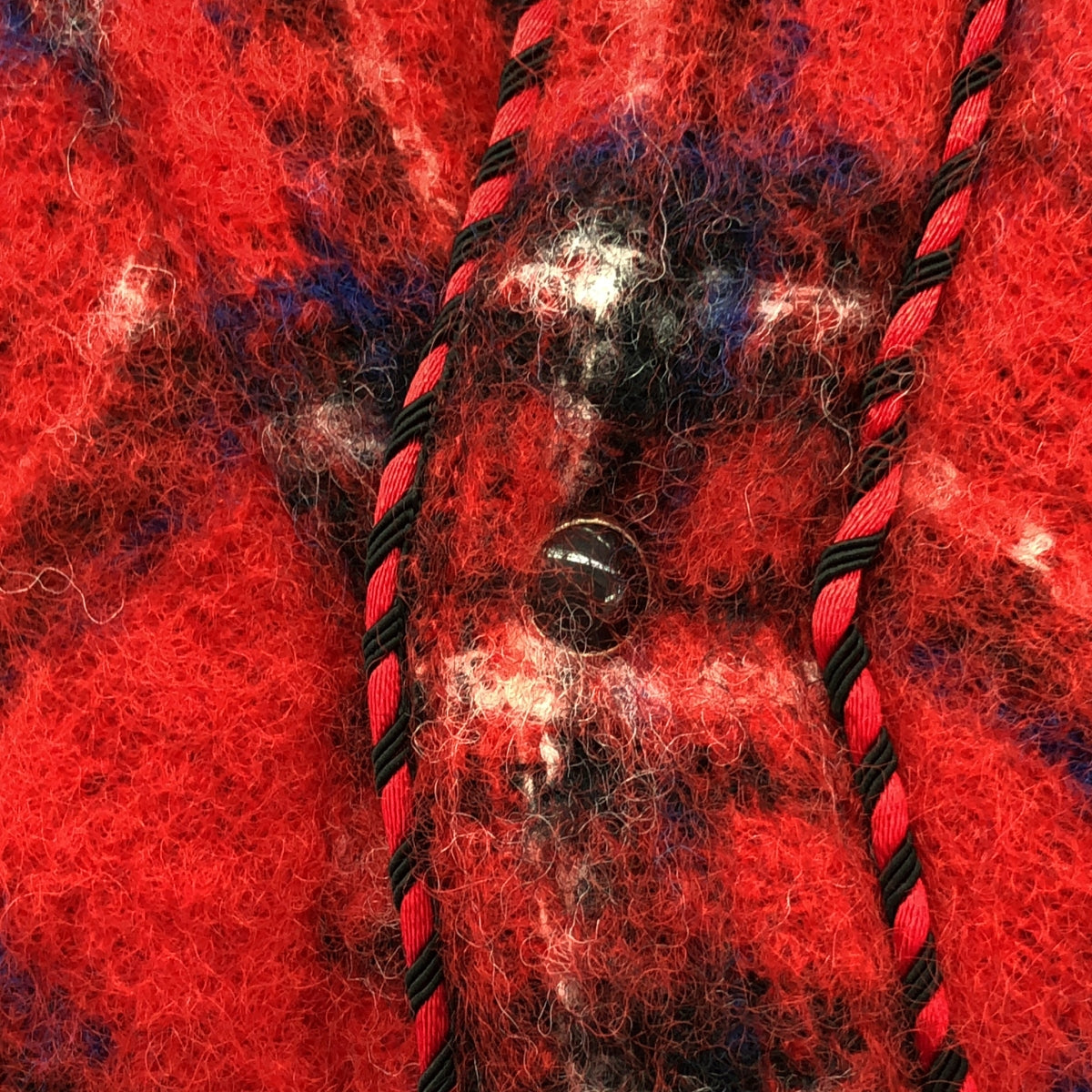 TANAKA / タナカ | WESTERNER OVERSHIRT RED SHAGGY PLAID / シャギーウエスタンシャツ ジャケット | M | レッド | メンズ