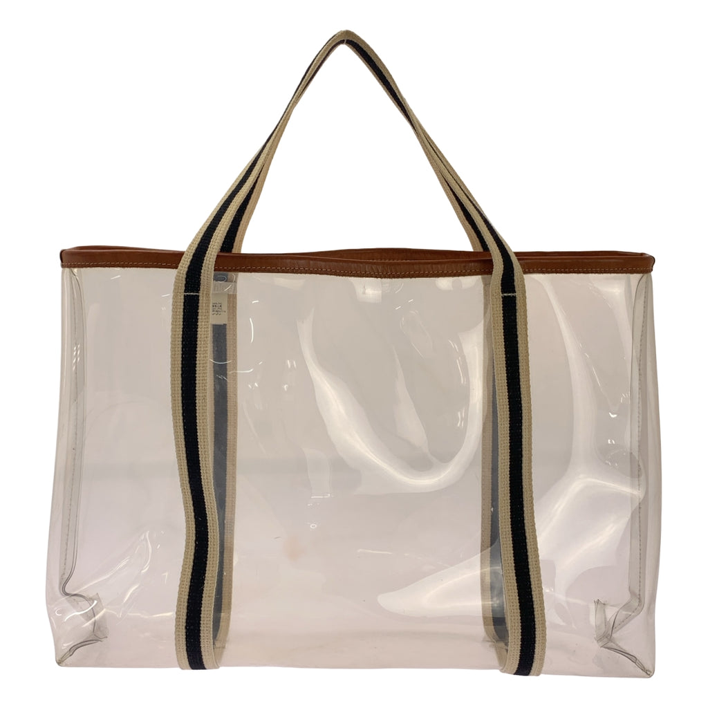 Chloe / クロエ | PVC クリア レザー パイピング ワイド トートバッグ |