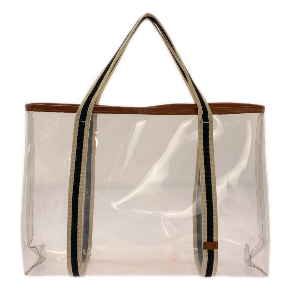 Chloe / クロエ | PVC クリア レザー パイピング ワイド トートバッグ |