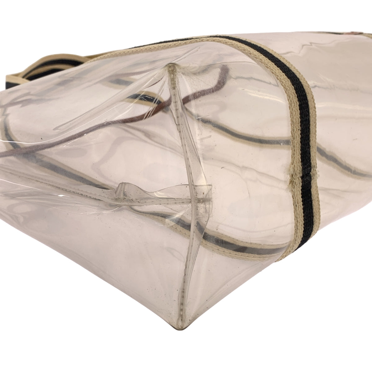 Chloe / クロエ | PVC クリア レザー パイピング ワイド トートバッグ |