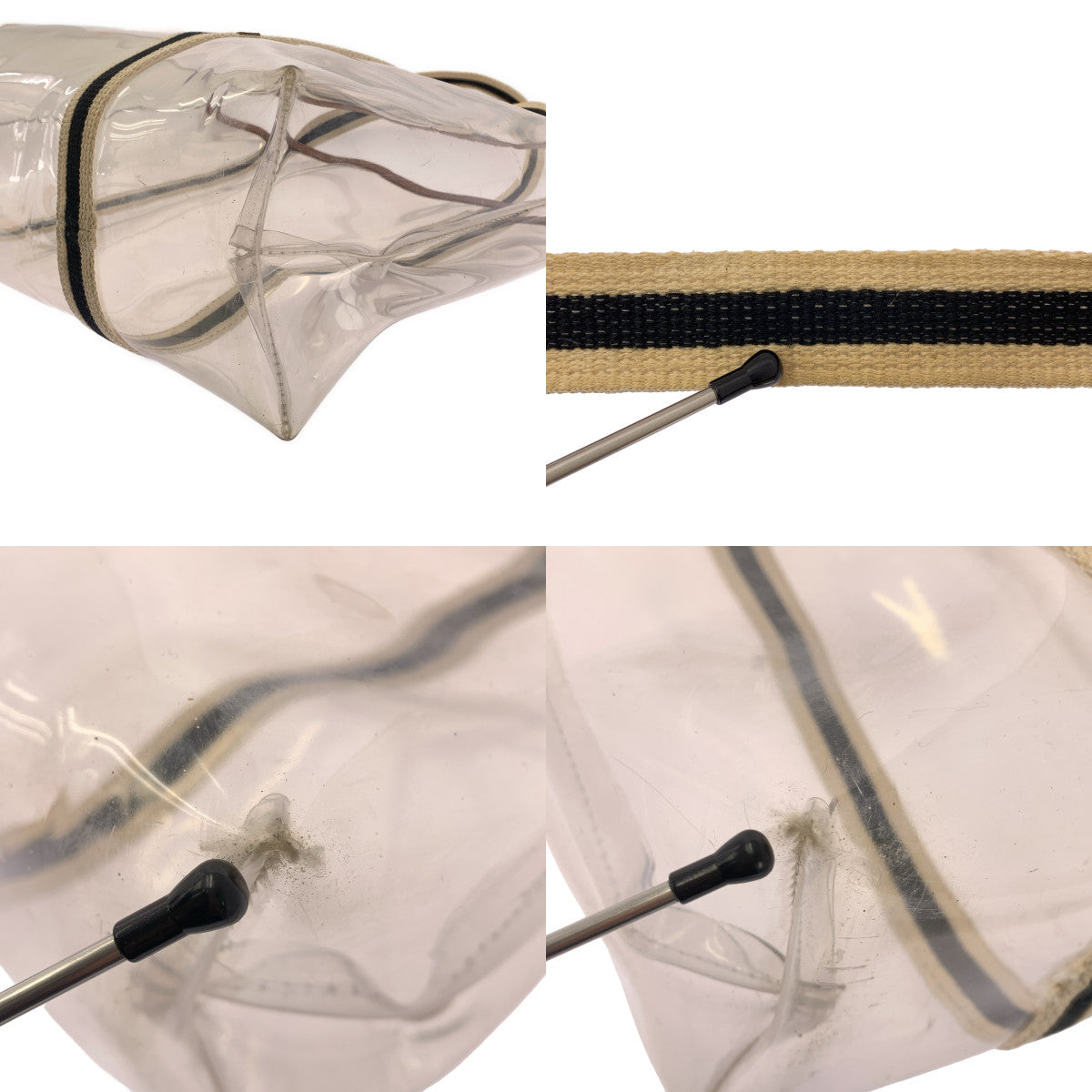 Chloe / クロエ | PVC クリア レザー パイピング ワイド トートバッグ |