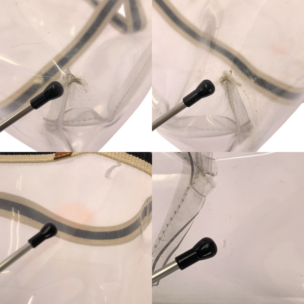 Chloe / クロエ | PVC クリア レザー パイピング ワイド トートバッグ |