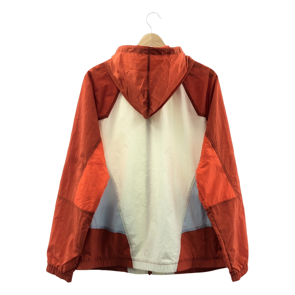 NIKE / 나이키 | 윈드 러너 우브 풀 Zip 재킷 후디 / 메쉬 총 안감 | M | 오렌지/화이트 | 남성